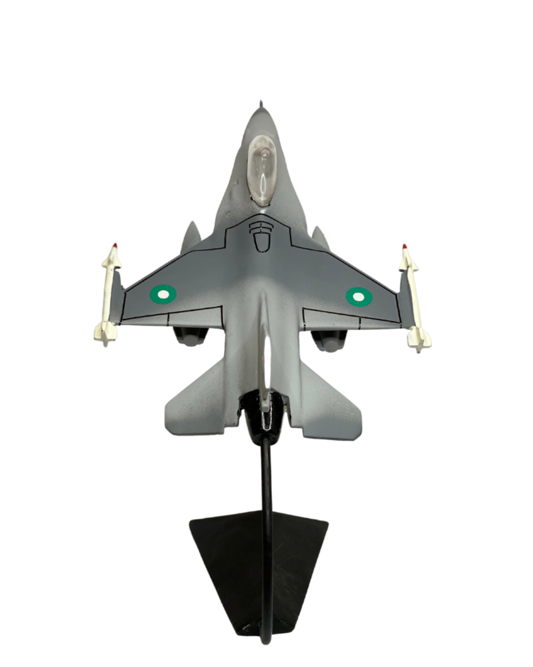 Airplane Model F16 Air Craft Metal Die cast (Aluminum) Grey