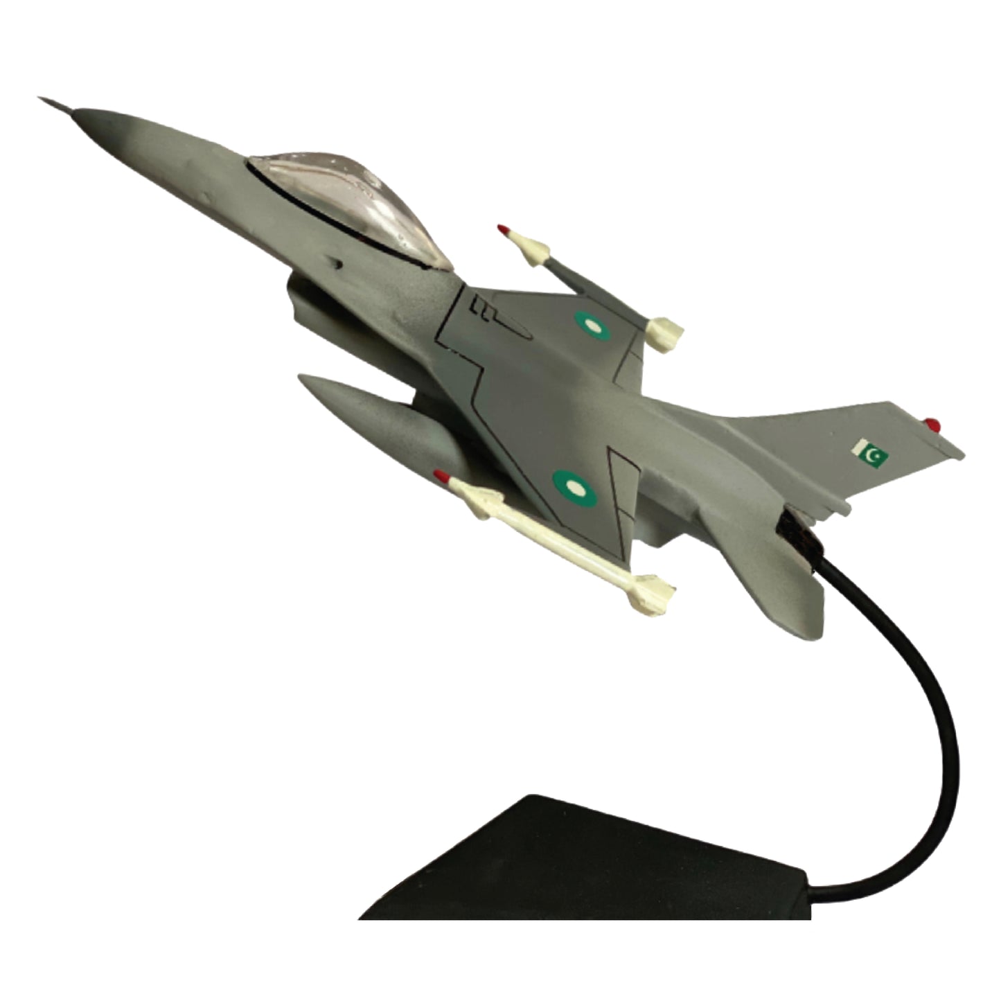 Airplane Model F16 Air Craft Metal Die cast (Aluminum) Grey