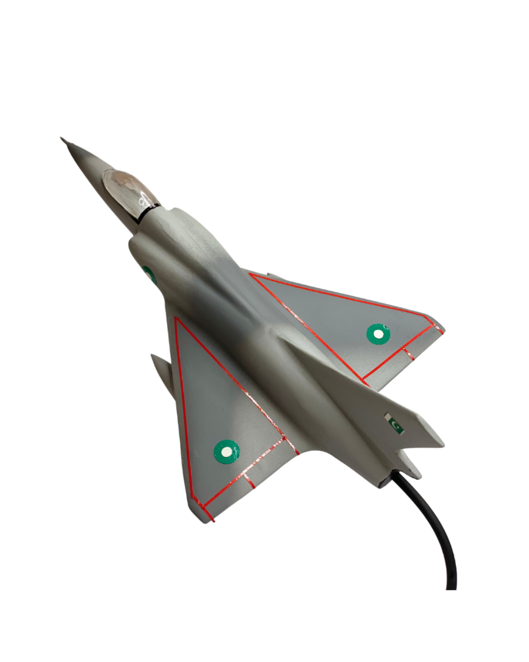 Airplane Model Mirage Air Craft  Metal Die cast (Aluminum) Grey